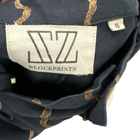 Sz Blockprints Womens High Waist Wide Leg Denim Crop Disco Pants Sz Small Blue - Picture 5 of 8